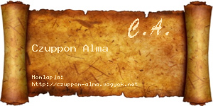 Czuppon Alma névjegykártya